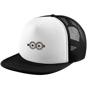 Minions, Καπέλο Soft Trucker με Δίχτυ Black/White 