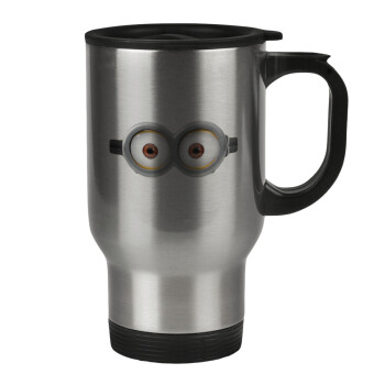 Minions, Stainless steel travel mug with lid, double wall 450ml