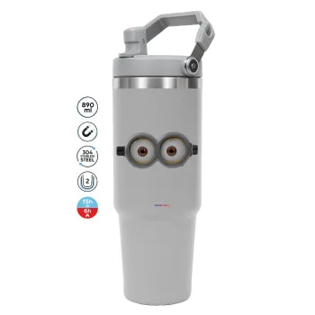 Minions, ΓΚΡΙ χρώματος Θερμός Ανοξείδωτο 890ml (30oz) με χερούλι