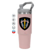Pink color, 890ml (30oz) stainless Steel Tumbler with Handle