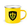 Yellow Enamel Metallic Cup 360ml