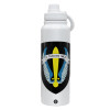 1L Stainless Steel Thermal Bottle with Phone Holder & Double Wall Insulation