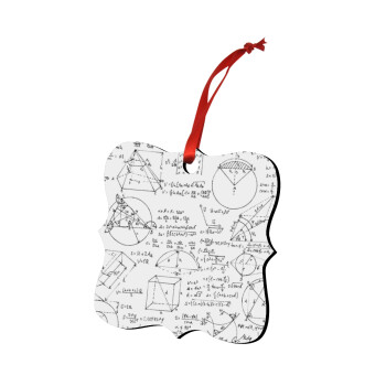 Geometry, Christmas ornament polygon wooden 7.5cm