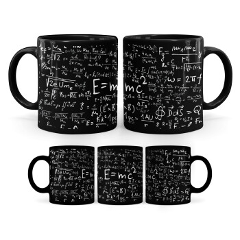Physics, Mug black, ceramic, 330ml