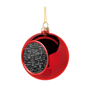 Χημεία, Χριστουγεννιάτικη μπάλα δένδρου Κόκκινη 8cm