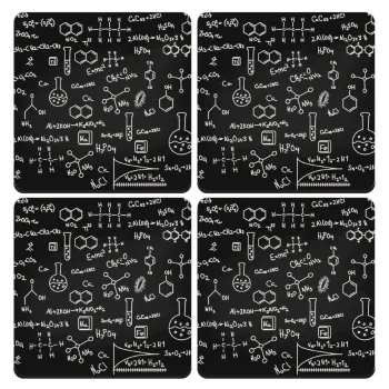 Χημεία, ΣΕΤ 4 Σουβέρ ξύλινα τετράγωνα (9cm)