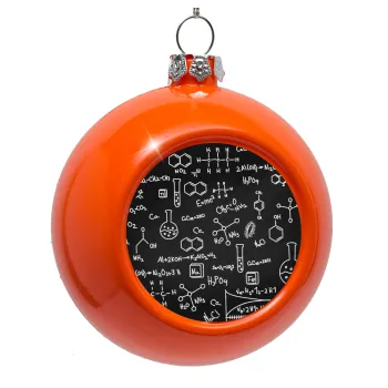 Χημεία, Στολίδι Χριστουγεννιάτικη μπάλα δένδρου Πορτοκαλί 8cm