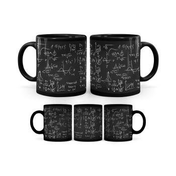 Math's, Mug black, ceramic, 330ml