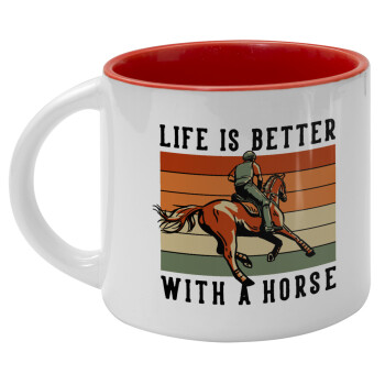 Life is Better with a Horse, Κούπα κεραμική 400ml