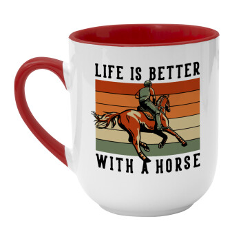 Life is Better with a Horse, Κούπα κεραμική tapered 260ml