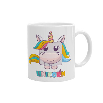 Unicorns cube, Ceramic coffee mug, 330ml (1pcs)