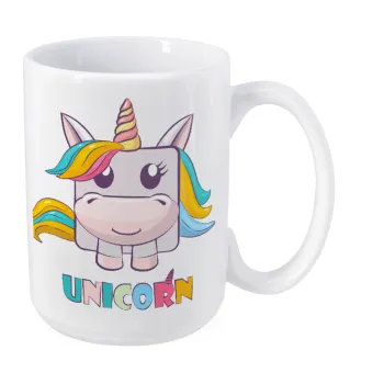 Unicorns cube, Κούπα Mega, κεραμική, 450ml