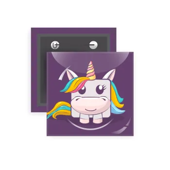 Unicorns cube, Κονκάρδα παραμάνα τετράγωνη 5x5cm