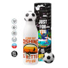 Soccer Metal mug thermos, double wall, 550ml