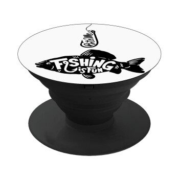 Fishing is fun, Phone Holders Stand  Μαύρο Βάση Στήριξης Κινητού στο Χέρι