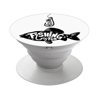 Fishing is fun, Phone Holders Stand  Λευκό Βάση Στήριξης Κινητού στο Χέρι