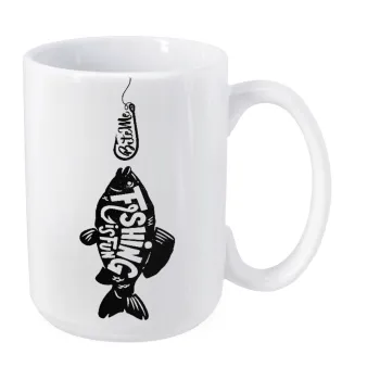 Fishing is fun, Κούπα Mega, κεραμική, 450ml