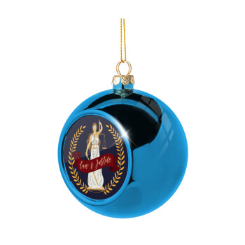 Θέμιδα, Χριστουγεννιάτικη μπάλα δένδρου Μπλε 8cm