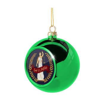 Θέμιδα, Χριστουγεννιάτικη μπάλα δένδρου Πράσινη 8cm