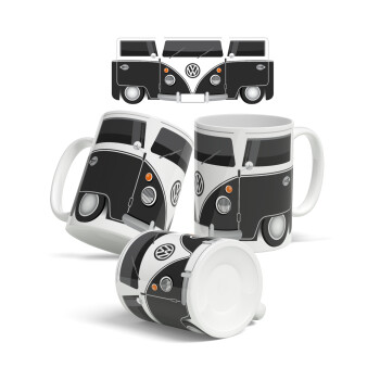 Vintage VW Bus, Ceramic coffee mug, 330ml