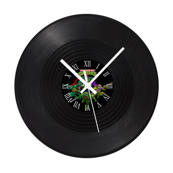 Ninja turtles, Ρολόι τοίχου Βινύλιο (30cm)