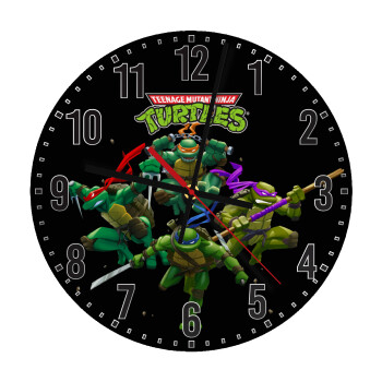 Ninja turtles, Ρολόι τοίχου ξύλινο (30cm)