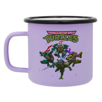 Ninja turtles, Κούπα Μεταλλική εμαγιέ ΜΑΤ Light Pastel Purple 360ml