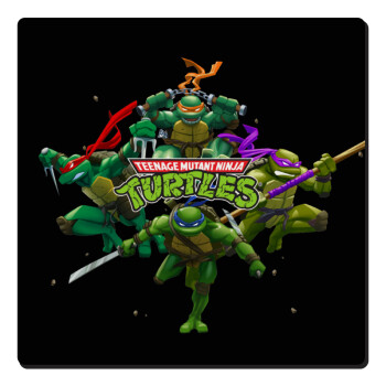 Ninja turtles, Τετράγωνο μαγνητάκι ξύλινο 6x6cm