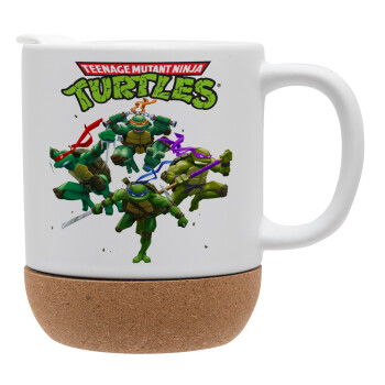 Ninja turtles, Ceramic coffee mug Cork (MAT), 330ml