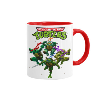 Ninja turtles, Mug colored red, ceramic, 330ml