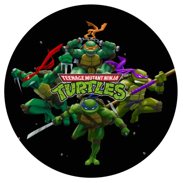 Ninja turtles — Mousepad Στρογγυλό 20cm