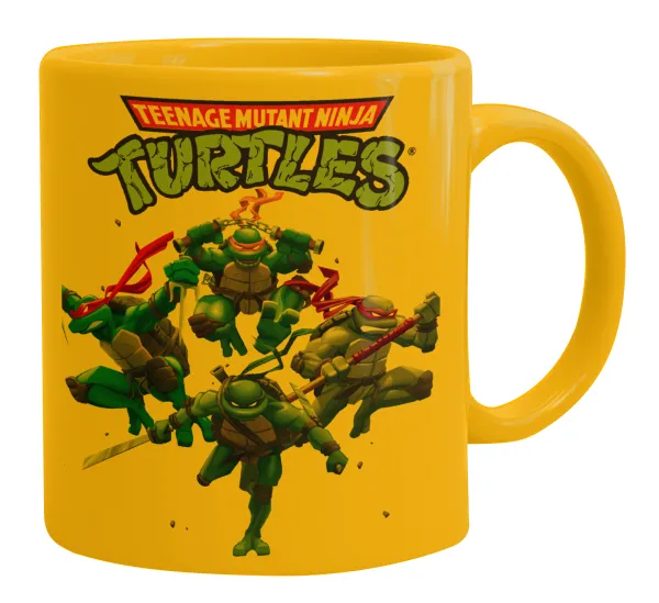 Ninja turtles — Κούπα, κεραμική κίτρινη, 330ml
