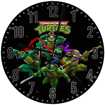 Ninja turtles, Ρολόι τοίχου ξύλινο (30cm)