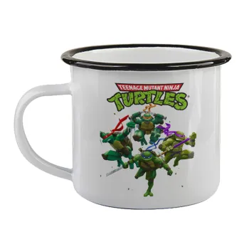 Ninja turtles, Κούπα εμαγιέ με μαύρο χείλος 360ml
