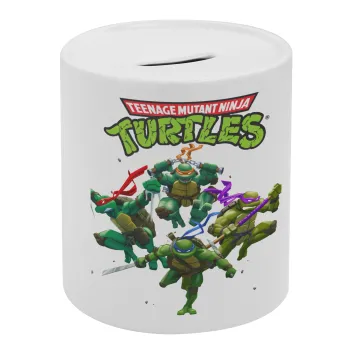 Ninja turtles, Κουμπαράς πορσελάνης με τάπα