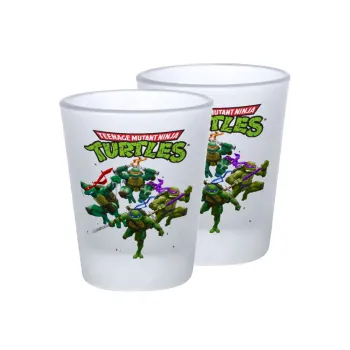 Ninja turtles, Σφηνοπότηρα γυάλινα 45ml του πάγου (2 τεμάχια)