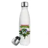 Metal mug thermos White (Stainless steel), double wall, 500ml