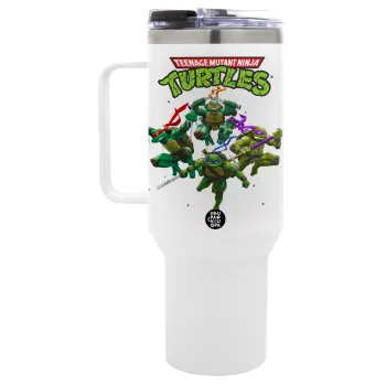 Ninja turtles, Mega Tumbler με καπάκι, διπλού τοιχώματος (θερμό) 1,2L