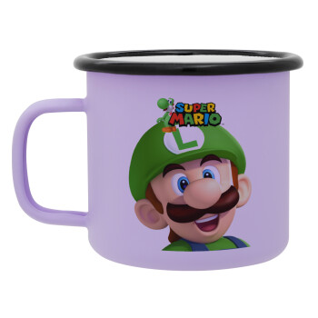 Super mario Luigi, Κούπα Μεταλλική εμαγιέ ΜΑΤ Light Pastel Purple 360ml
