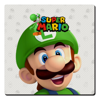 Super mario Luigi, Τετράγωνο μαγνητάκι ξύλινο 6x6cm