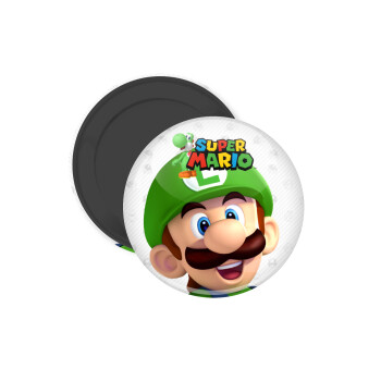 Super mario Luigi, Μαγνητάκι ψυγείου στρογγυλό διάστασης 5cm
