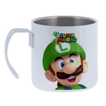 Super mario Luigi, Mug Stainless steel double wall 400ml