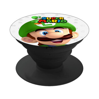 Super mario Luigi, Phone Holders Stand  Black Hand-held Mobile Phone Holder
