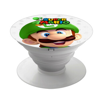 Super mario Luigi, Phone Holders Stand  Λευκό Βάση Στήριξης Κινητού στο Χέρι