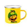 Yellow Enamel Metallic Cup 360ml