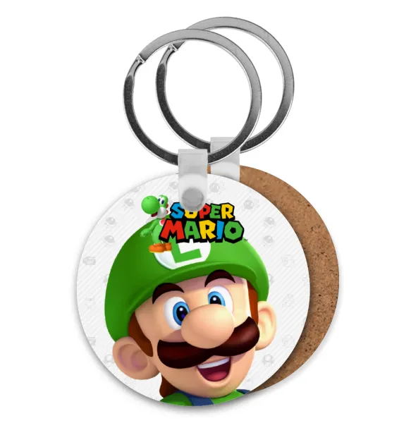 Super mario Luigi — Ξύλινο στρογγυλό