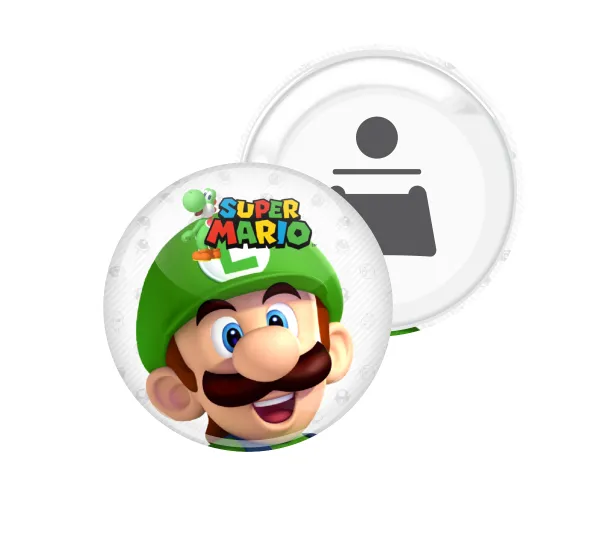 Super mario Luigi — Μαγνητάκι & Ανοιχτήρι (5.9cm)