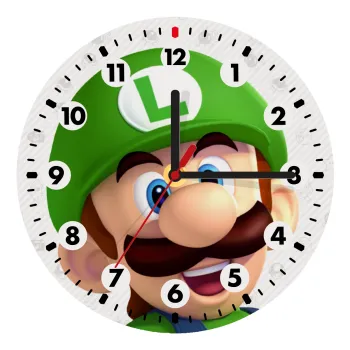 Super mario Luigi, Ρολόι τοίχου ξύλινο (20cm)