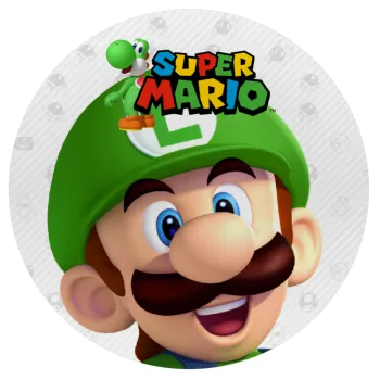 Super mario Luigi, Mousepad Στρογγυλό 20cm