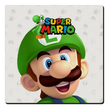 Super mario Luigi, Τετράγωνο μαγνητάκι ξύλινο 6x6cm